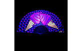 Neva Nude Ice Scream You Scream Blacklight Folding Fan Fancy Dress Ups